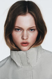 Veste en nylon à carreaux
