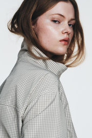 Veste en nylon à carreaux