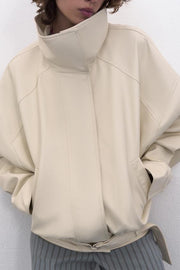 Veste bomber effet cuir