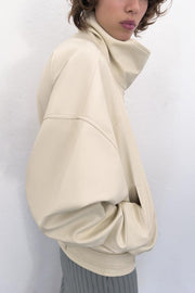 Veste bomber effet cuir