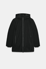Veste matelassée à capuche, coupe-vent et déperlante