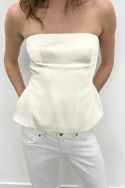 Top bustier peplum