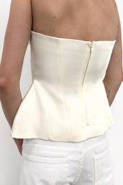 Top bustier peplum