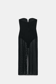Robe body en tulle
