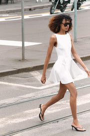 Robe contrastée godets