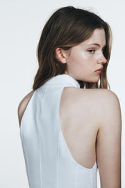 Robe midi dos-nu godets