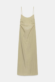 Robe midi fluide à dos ouvert