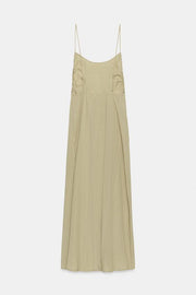 Robe midi fluide à dos ouvert