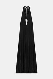 Robe midi dos-nu satinée