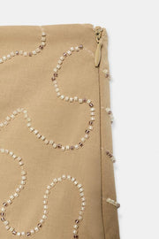 Jupe-culotte à perles