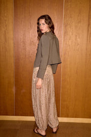 Pantalon bouffant à sequins