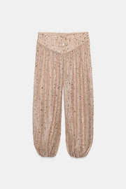 Pantalon bouffant à sequins
