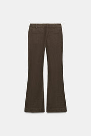 Pantalon coupe évasée 100 % lin ZW Collection