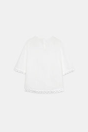 Chemise brodée en lin ZW Collection