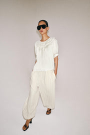 Pantalon bouffant à rayures ZW Collection