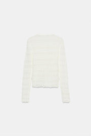 Veste en maille smockée