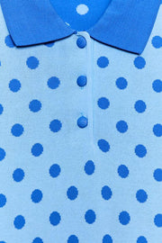 Polo en maille à pois