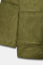 Manteau effet suédine