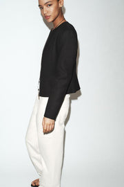 Blouson peplum doux