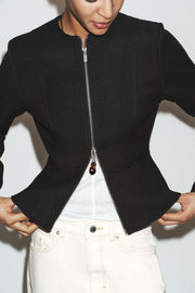 Blouson peplum doux