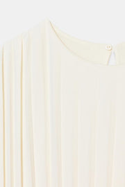 Robe midi plissée avec ceinture