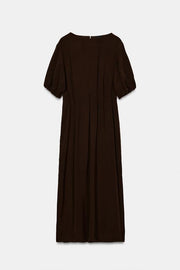 Robe midi fluide à plis
