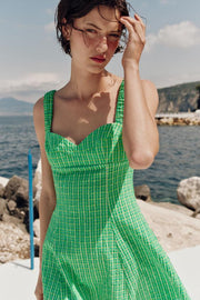 Robe courte à carreaux vichy