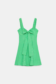 Robe courte à carreaux vichy
