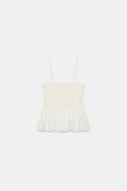 Top smocké peplum