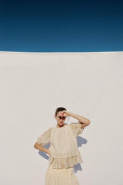 Top contrasté au crochet