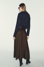 Jupe midi avec ceinture