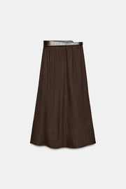 Jupe midi avec ceinture