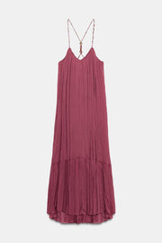 Robe fluide à perles