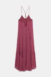 Robe fluide à perles