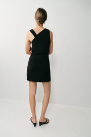 Robe courte asymétrique à boucle