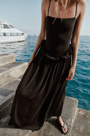 Robe peplum à volume