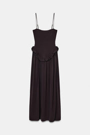 Robe peplum à volume