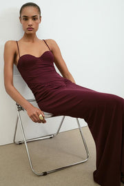 Robe corset drapée