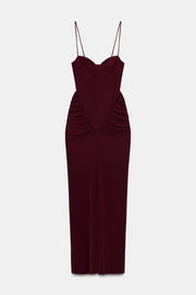 Robe corset drapée