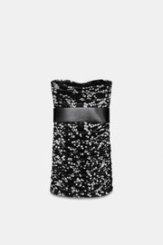 Robe à pois avec ceinture