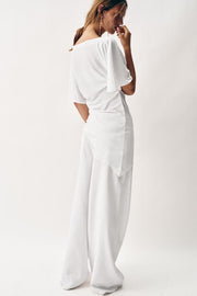 Top drapé asymétrique