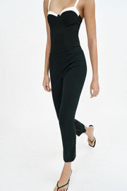 Legging évasé à nervure