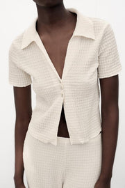 Veste courte texturée