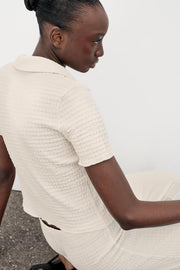 Veste courte texturée