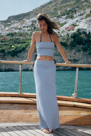 Jupe midi texturée