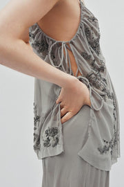 Top brodé à sequins