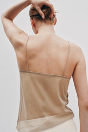Top en tulle à perles à sequins
