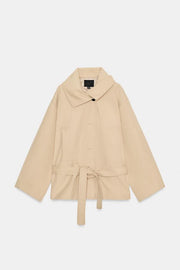 Trench court avec ceinture