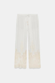 Pantalon style pyjama en dentelle ZW Collection