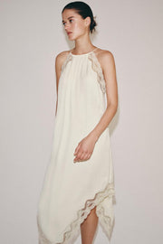 Robe contrastée en dentelle ZW Collection